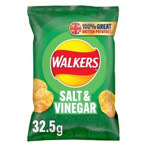 Salt & Vinegar Crisps Walkers (32.5g)