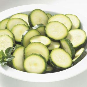 Sliced Courgettes