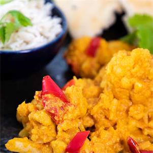 Curried Cauliflower & Red Peppers