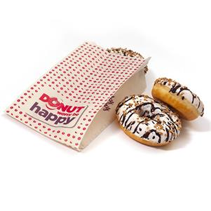 Donut Worry be Happy - paper bags for 2pcs