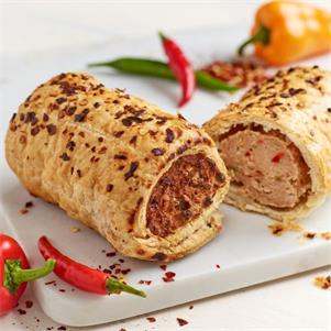 Unbaked Chilli 'Howler' Sausage Roll (31%)