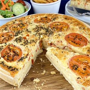 Cheese & Tomato Quiche (whole)