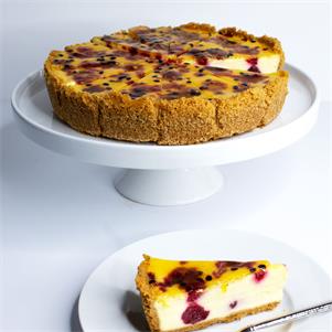 Passion Fruit & Raspberry Cheesecake