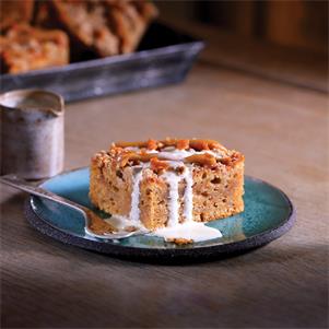 Toffee Apple Crumble Traycake